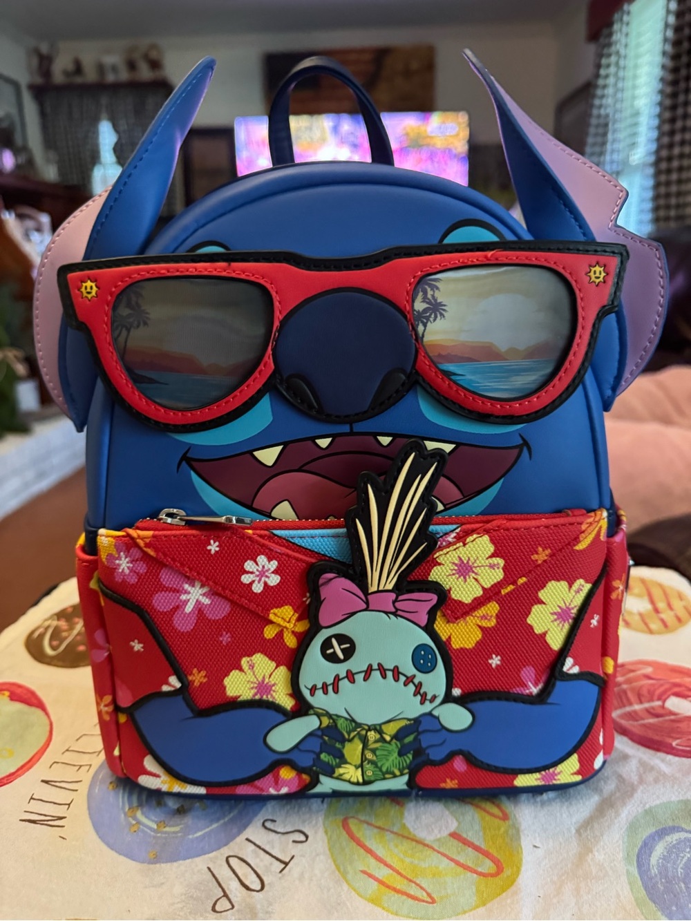 Stitch Kids' Mini Backpack with Sunglasses Design - Loungefly Summer Edition